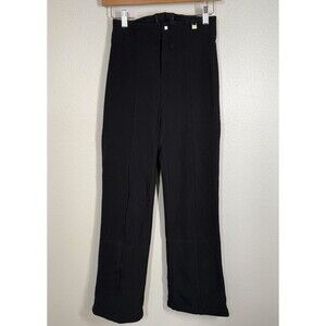 NILS Entrant Stretch Women's High Waist Black Lined Snow Ski Pants Size 4 Long‎